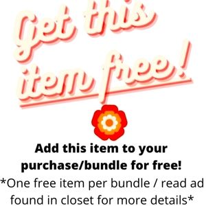 Free Add-on Item with every purchase